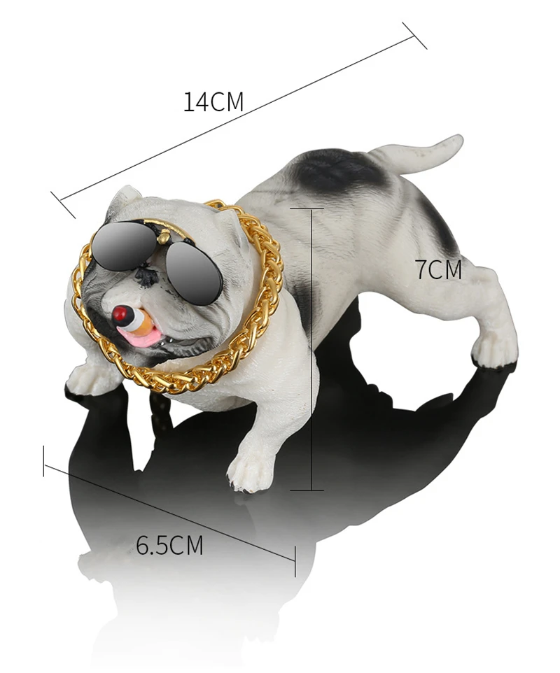 Креативное украшение в виде бульдога для автомобиля, модная Кукла в виде быка, авто аксессуары для интерьера, украшение, подарок