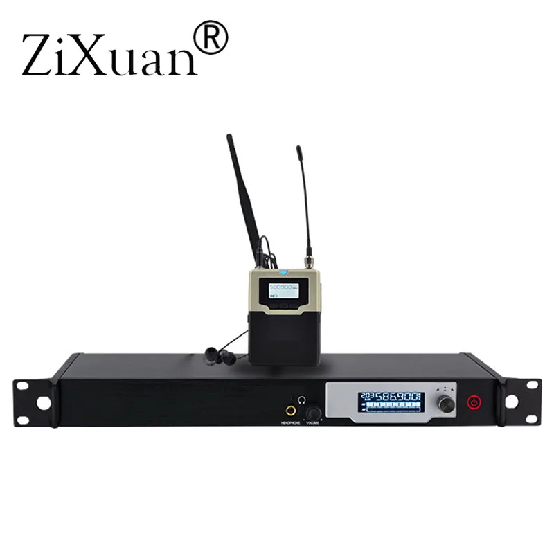Wireless Personal In-ear Monitor System UHF Monitoring in ear monitor system Metal bodyapck Receiver Listening back for stage