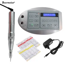 Tattoo Machine Digital Intelligent Permanent Makeup Eyebrow Lip Machine Kit Swiss Motor Tattoo Gun Power Supply Tattoo Needles