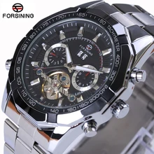 Forsining Hommes Montres Top Marque De Luxe 2017 Nouvelle Série Tourbillon Design Horloge Hommes Montre Automatique Squelette Militaire Montre