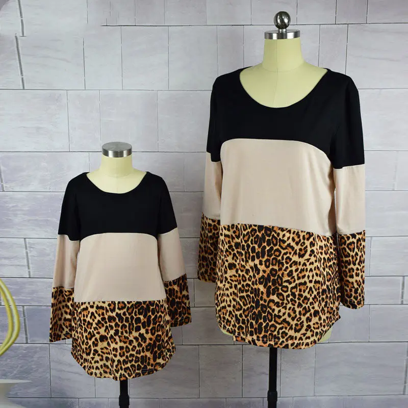 MVUPP-mother-daughter-dresses-family-matching-outfits-full-sleeve-leopard-patchwork-mommy-and-me-mom-kids (4)
