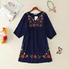 2022 New Arrivals Ethnic Plus Size Flowers Embroidery Mini One-piece Dress For Women Girls Vintage Boho Vestido ► Photo 2/6