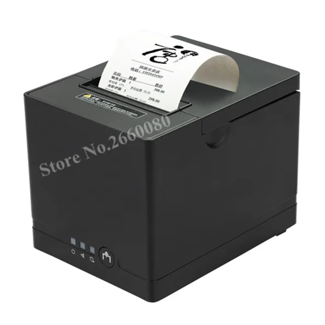 Special Price 80mm Thermal Receipt Bill Printer for Supermarket POS System 3 inch Chicken Receipt with Cash Drawer Port