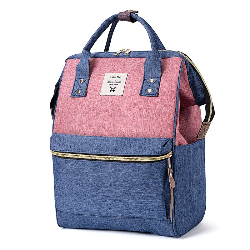 blue-pink Корейский стиль Оксфорд рюкзак Для женщин plecak na laptopa damski mochila para adolescentes школьные сумки для девочек-подростков - Цвет: blue-pink