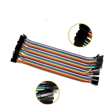 Free Shipping 40pcs in Row Dupont Cable 20cm 2.54mm 1pin 1p-1p Female to Female jumper wire for Arduino