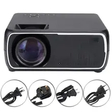 800*480 1080 P 2000 люмен 16:9/4:3 проекционный проектор экрана мобильного телефона 100-240 V Шнур питания проектор