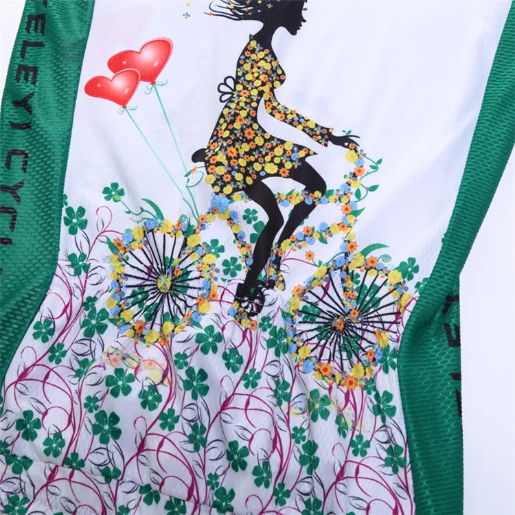 8 Fresh Fashionable Style Flower Beauty Printing Lady Cycling Jersey Summer Bicycle Jersey Outdoor Sportswear Short Sleeve Ropa Ciclismo (2)