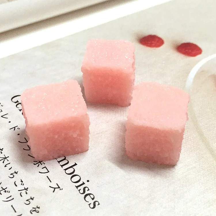 100pcs/lot resin flat back colorful candy sugar 12mm crafts for DIY For Hair Cellphone Decoration