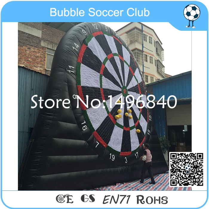 

Free Shipping 6m/19.5ft New Model Inflatable Soccer Dart Game, Giant Inflatable Foot Dart Board For Sale