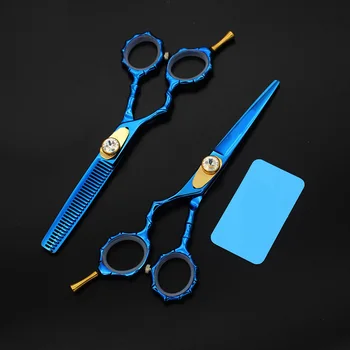 

custom 5.5inch left hand Hot Professional Hair Scissors Barber Scissors Hairdressing Tools Hair Cutting Shears Salon Haircut Kit