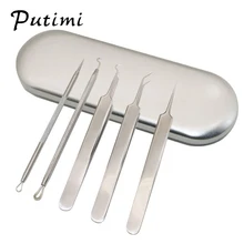Putimi игла для удаления угрей набор инструментов для удаления пор и пятен устройство для удаления прыщей и черных точек Пинцет для ухода за кожей лица