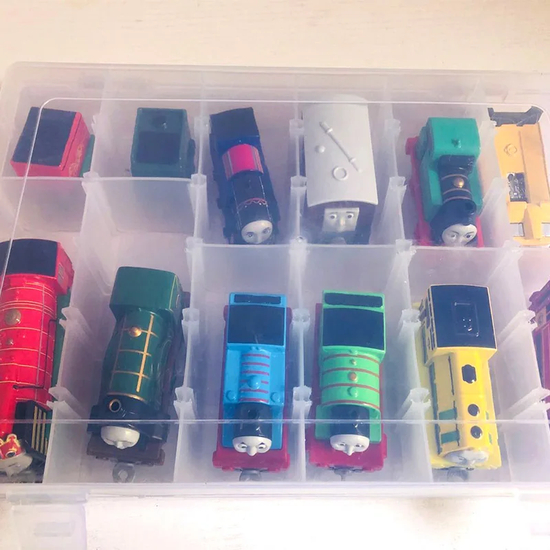 

Thomas and Friend Portable Plastic Storage Box Hold 12 Trains Model Cars Multipurpose PVC Train Toy Box Kids Juguetes Gifts