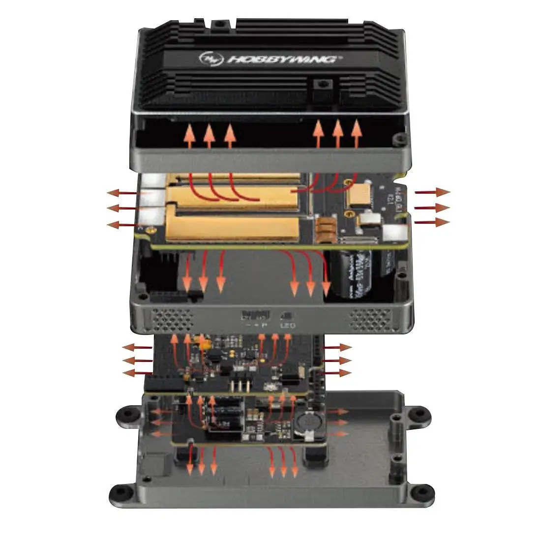 HobbyWing Platinum HV 200A V4.1 ESC 6 14s электронный контроль скорости с/без BEC для DIY RC Racer|Детали и