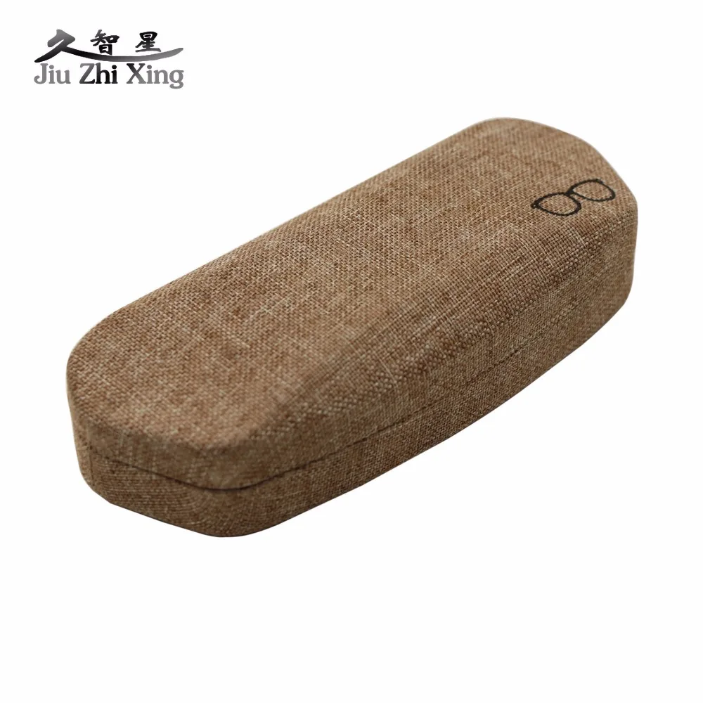 

JIU ZHI XING Women Men Linen Sunglasses Case Hard Eye Glasses Case Eyewear Protector Box myopia Mirror Box Q522