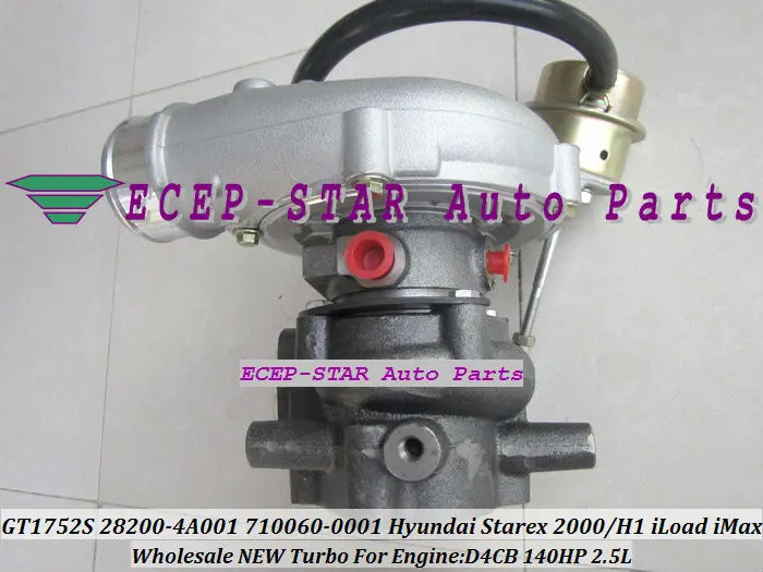 Turbo GT1752S 710060-0001 710060-5001 S 28200-4A001 710060 Турбокомпрессор Для HYUNDAI Starex CRDI H-1 Ван Iload IMAX H1 D4CB 2.5L