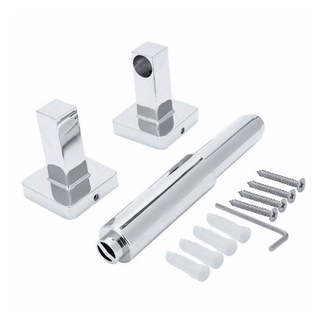 Bathroom Lavatory Toilet stretchable Paper Roll Holder Wall Mount Polished Chrome Stainless Steel Roll Holder