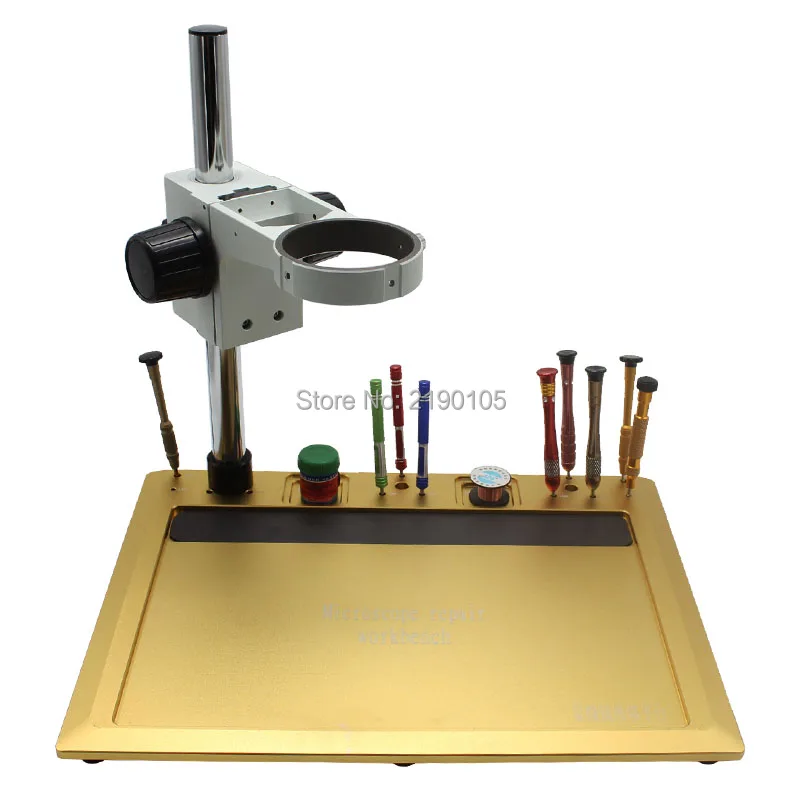 

300MM * 400MM Stereo Microscope Repair Workbench Laboratory Instrument Test Bench Industrial Camera Lens Mount 76MM