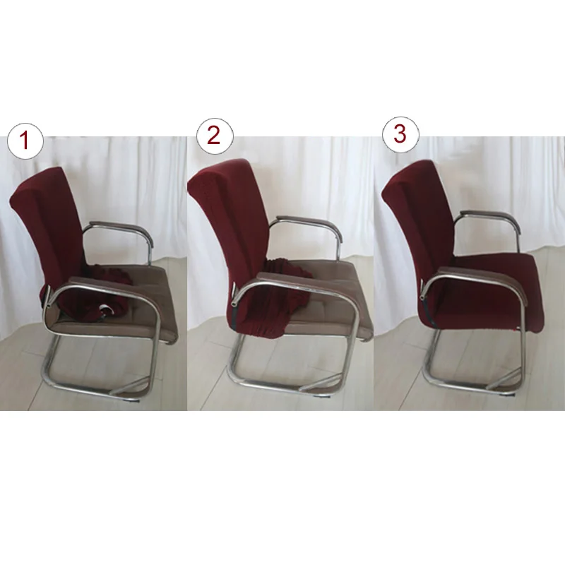 Жаккардовая ткань, водонепроницаемый чехол для офисного стула, эластичное компьютерное кресло, чехлы для сидений, подлокотники, чехлы для стульев, не включая стул