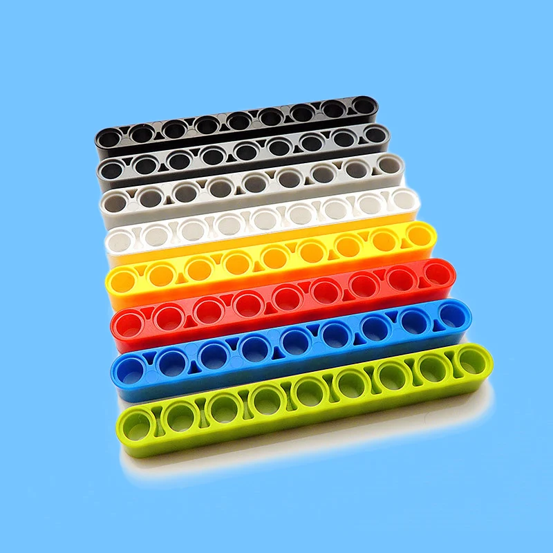 

10pcs/lot Technic Parts Non-toxic Plastic Building Blocks Bricks DIY Toys Technic 1 x 9 Thick Beam 40490 MOC Brick Toy