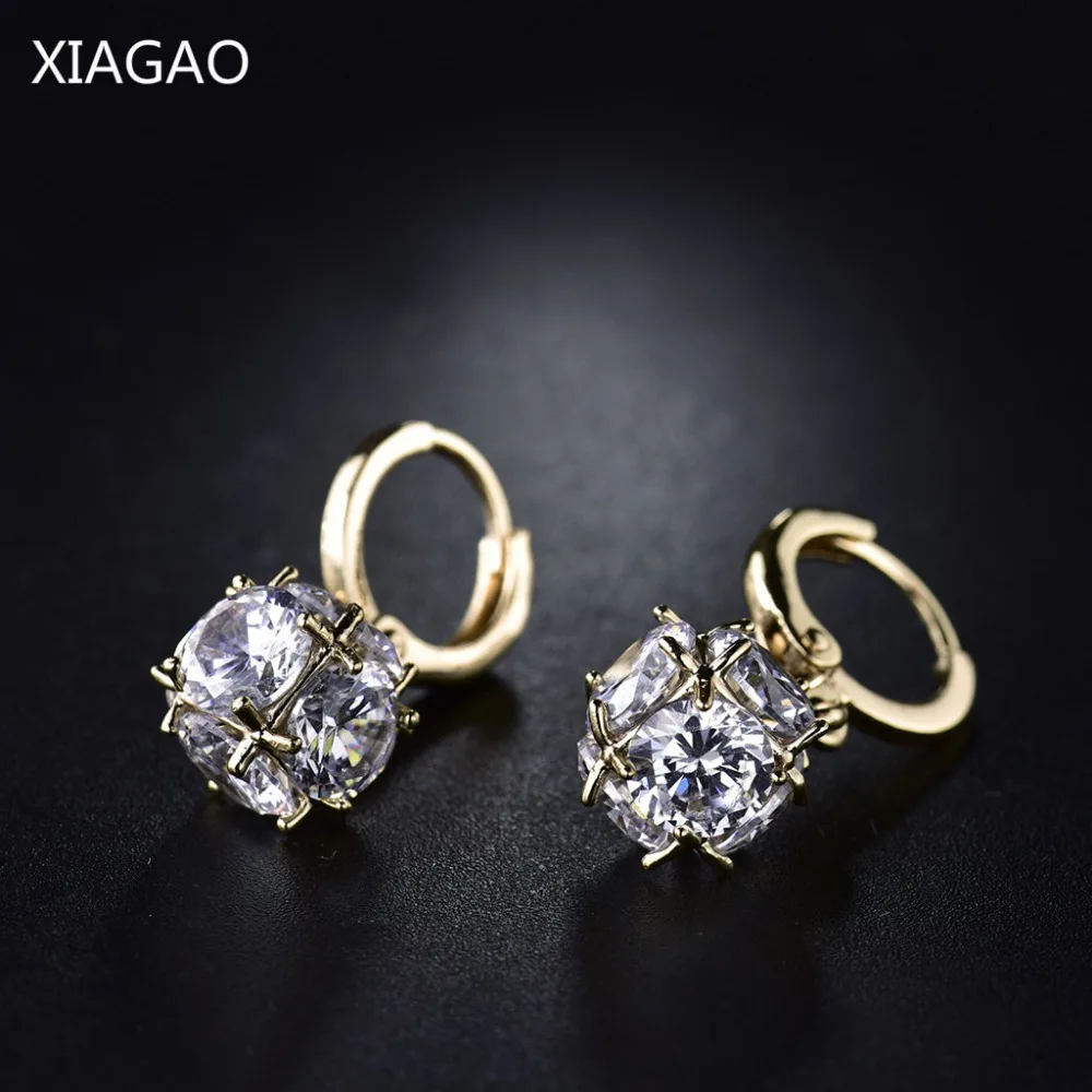

XIAGAO Trendy Fashion Jewelry Dangle Earrings for Women with Stone AAA Cubic Zirconia Colorful Drop Earring Wedding XGE304