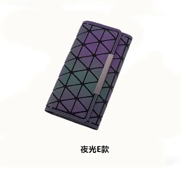 Популярный бренд Bao женский кошелек, клатч дамские карты сумка модные геометрические женские сумки фосфоресцирующий люминесцентный длинный кошелек