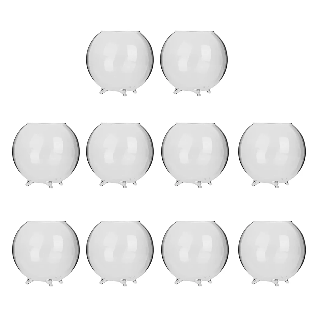 10 Pieces Glass Hydroponic Vase Micro Landscape Bottle Terrarium Container