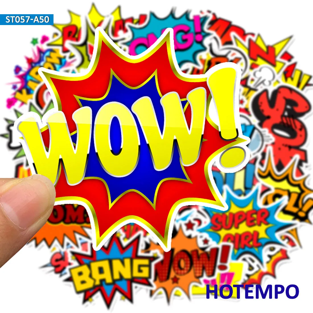 Фото 50 шт. BAM POW Wow Boom Bang OMG clouds от explosion стикер s для Мобильный телефон для ноутбука багажный Чехол для гитары наклейка для скейтборда №3