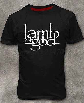 Lamb of God Мужская футболка тяжелый металл Хлопок Черная футболка M-2XL