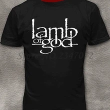 Lamb of God Мужская футболка тяжелый металл Хлопок Черная футболка M-2XL