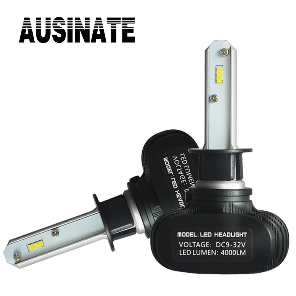

2PCS H1 LED car lights car accessories Super bright Auto headlight fog lights 50W 8000LM 6500K automotive lamps