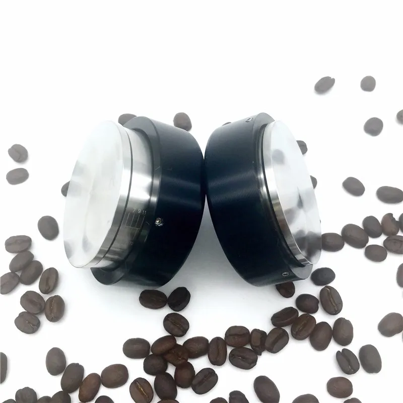 Free shipping new smart stainless steel coffee tamper four colors professional Manually coffee machine grinder tool 58mm 57.5mm 12