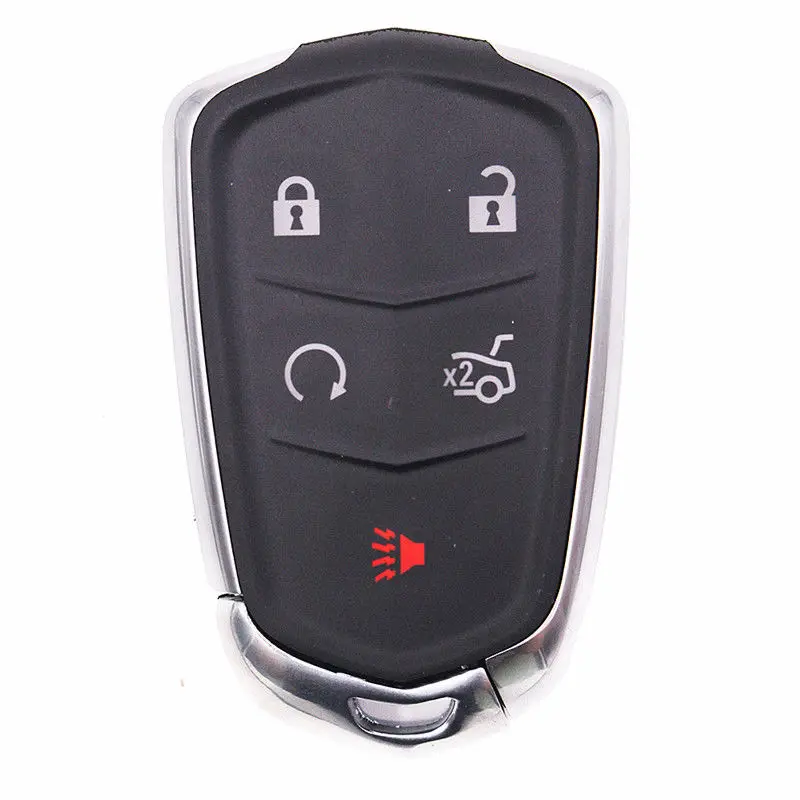 

KEYECU Keyless Uncut Remote Car Key Shell Case Fob 5B for 2015-2016 Cadillac XTS