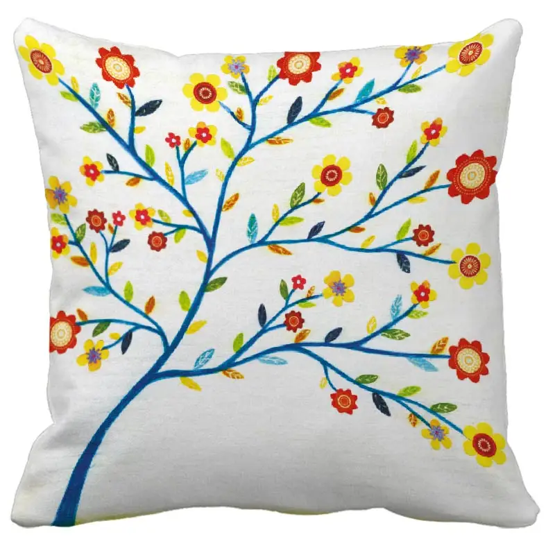 Style Tree Cushion Cover Nordic Simple Geometric Decorative Throw Pillows Cushion Covers for Sofa Polyester Cotton
