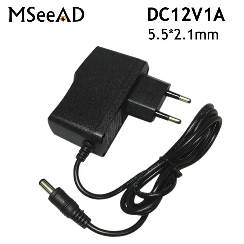 

EU/US/AU/UK Plug AC 100-240V DC 12V 1A EU Plug AC/DC Power adapter charger Power Adapter for CCTV Camera (2.1mm * 5.5mm)