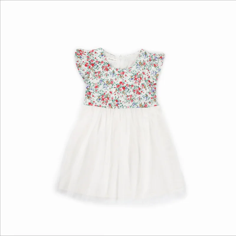 

Children 's clothing girls floral cotton dress children' s small fresh princess Peng Peng dress