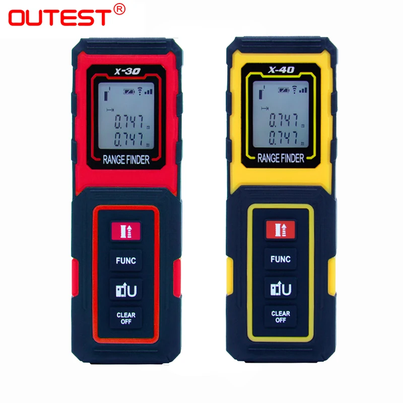 OUTEST Mini Laser Rangefinder Laser Distance Meter 40M/30M Metro Laser Meter Tool Rulers Build Measure Device