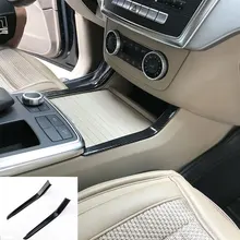 Для Mercedes Benz GLE ML W166 GL X166 GLS автомобильный Стайлинг консоль панель Крышка подстаканник наклейка авто внутренняя отделка Аксессуары