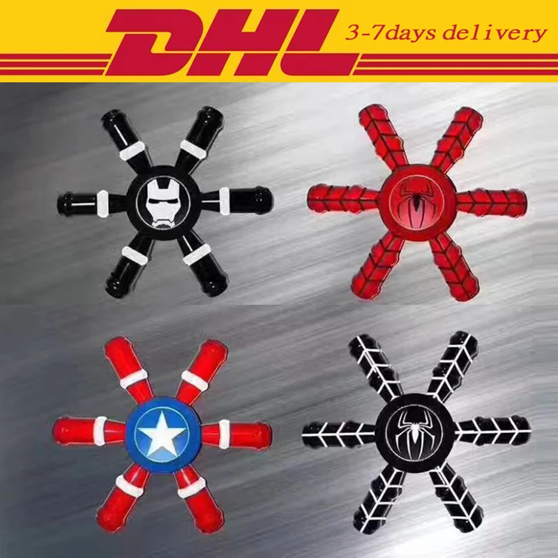 30 PCS DHL Fidget Brinquedo Giratório Spinner Os Vingadores Super Poderes Mão Metal EDC Para O Autismo/TDAH Ansiedade E Estresse Brinquedos de alívio