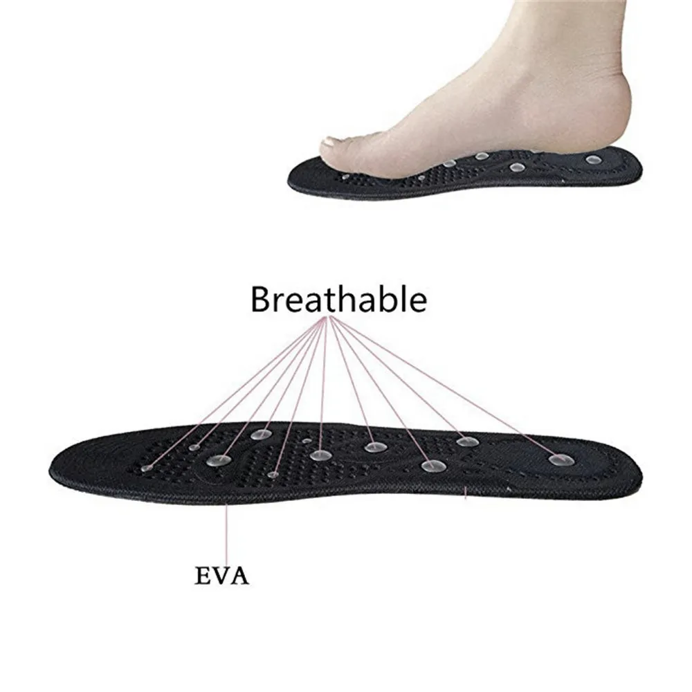 Comfort Acupoint Magnetotherapy Shoes Pad Soles Inserts Massage Insoles 