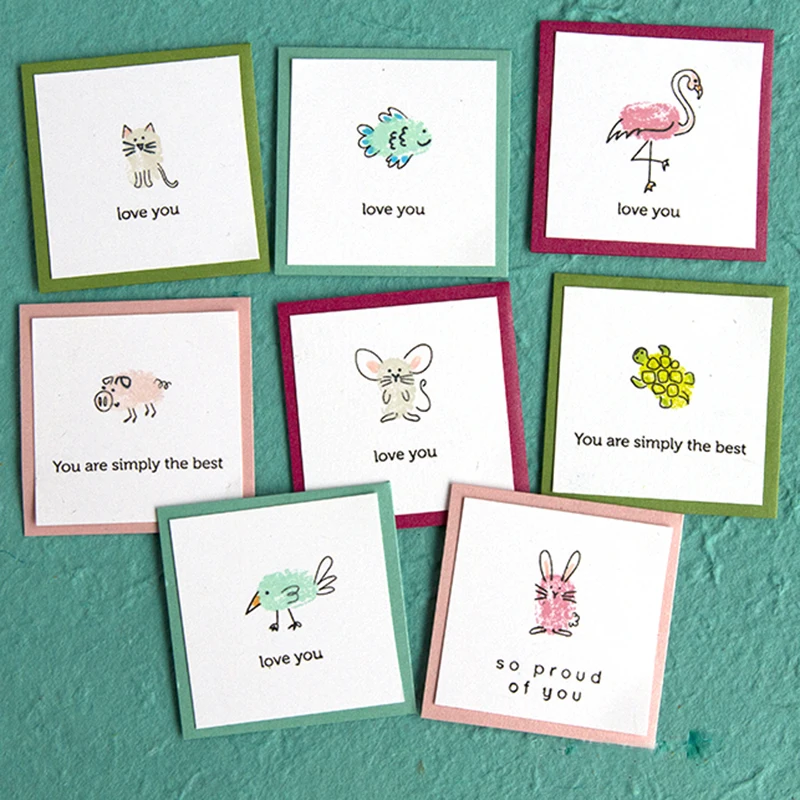 

FINGERPRINT DOODLES stamps DIY Scrapbooking Card Stencil Paper Cards Handmade Album Stamp Die Sheets
