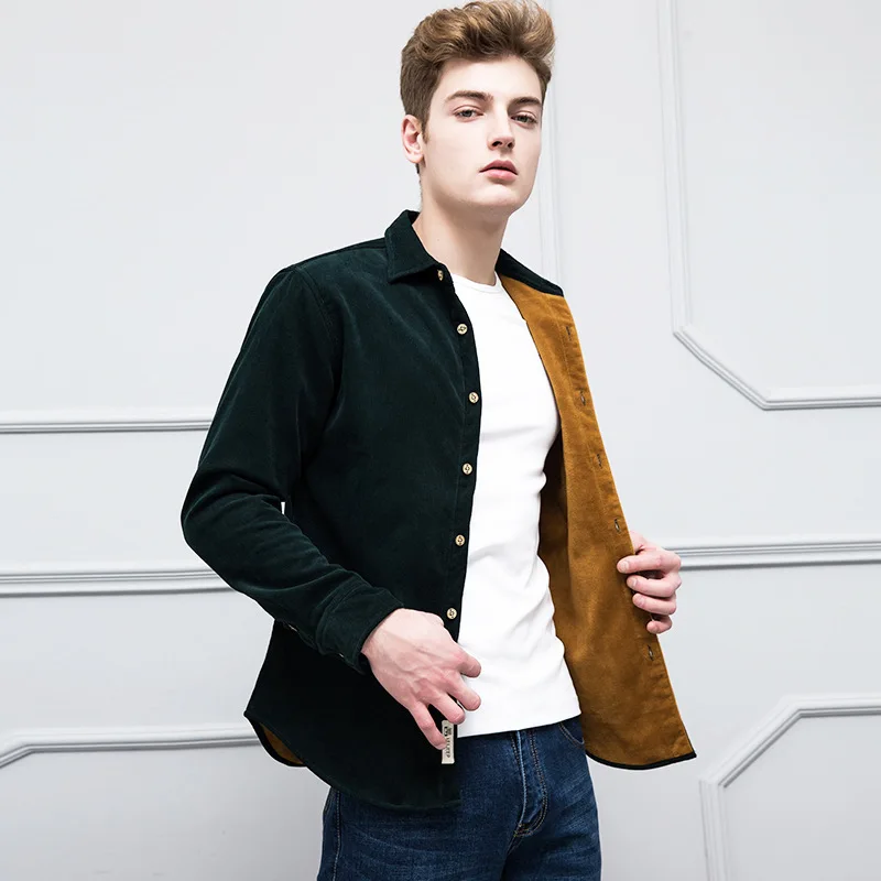 Winter Warm Shirts Plus size Men Long Sleeve Autumn Winter Men Coat Flannel Thick Dress Shirts Fashion Quality Fleece Men Shirt