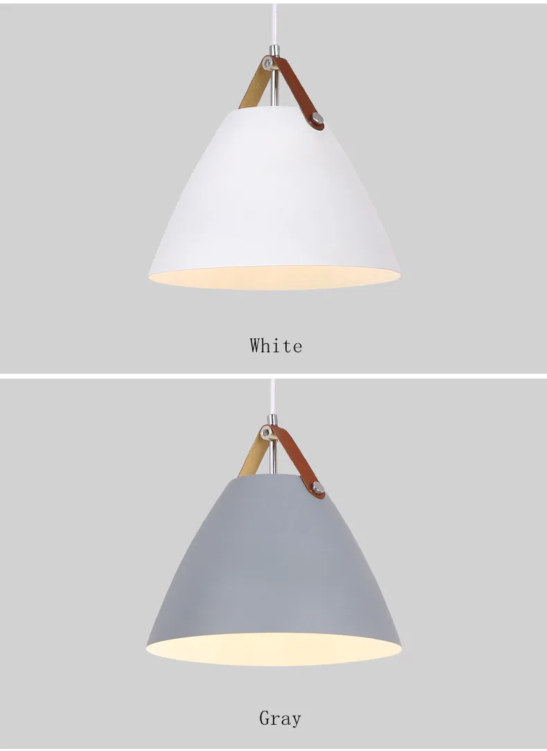 Минималистичный подвесной светильник в скандинавском стиле, светильники для столовой, кафе, белый, черный, серый, люминесцентный, светодиодный подвесной светильник, Lamparas Colgantes