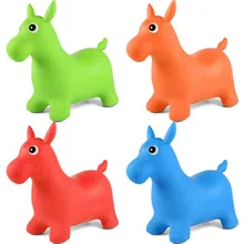 Надувные прыгающие игрушки для детей в виде животных, прыгающие лошади, прыгающие игрушки для детей, разные цвета