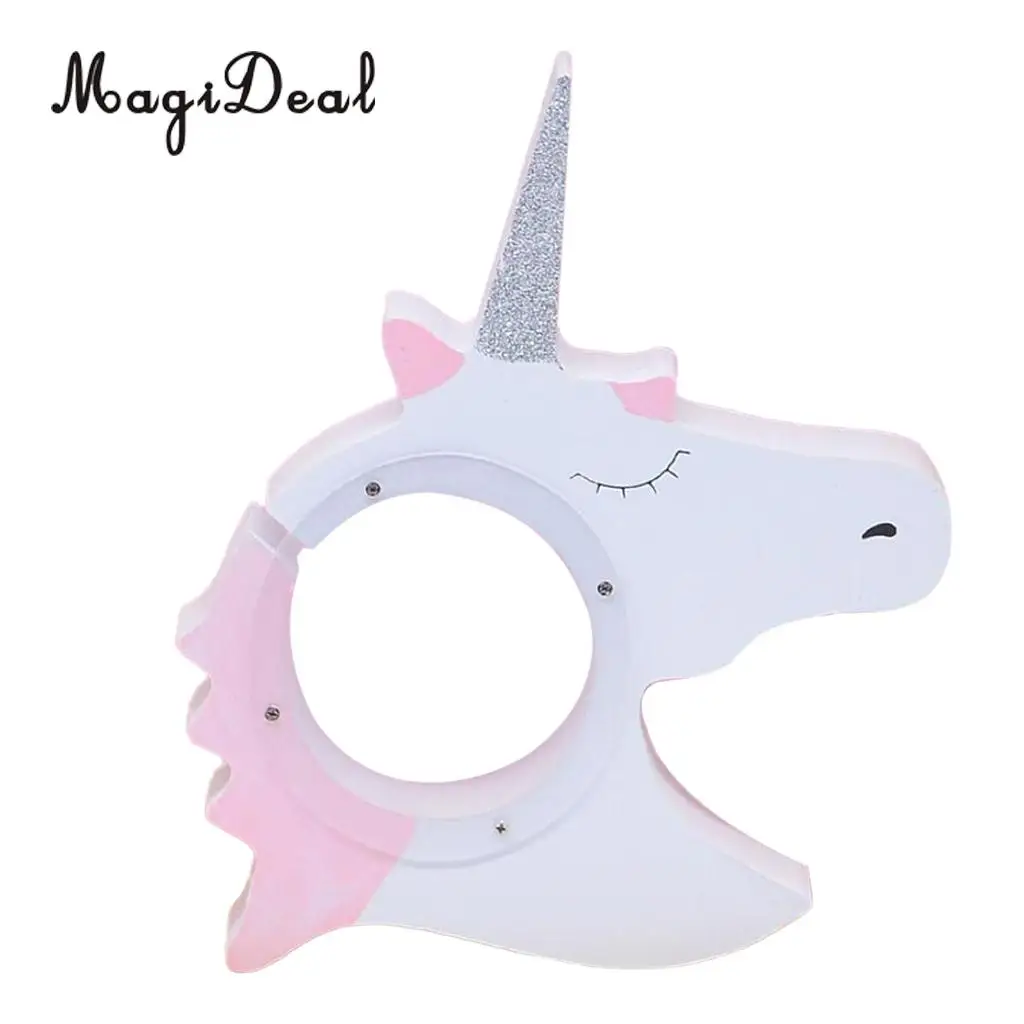 Cute Unicorn Style Baby Child Christmas Gift Wooden Cartoon Coin Bank Money Boxes Piggy Bank For Kids Birthday Gift Decor