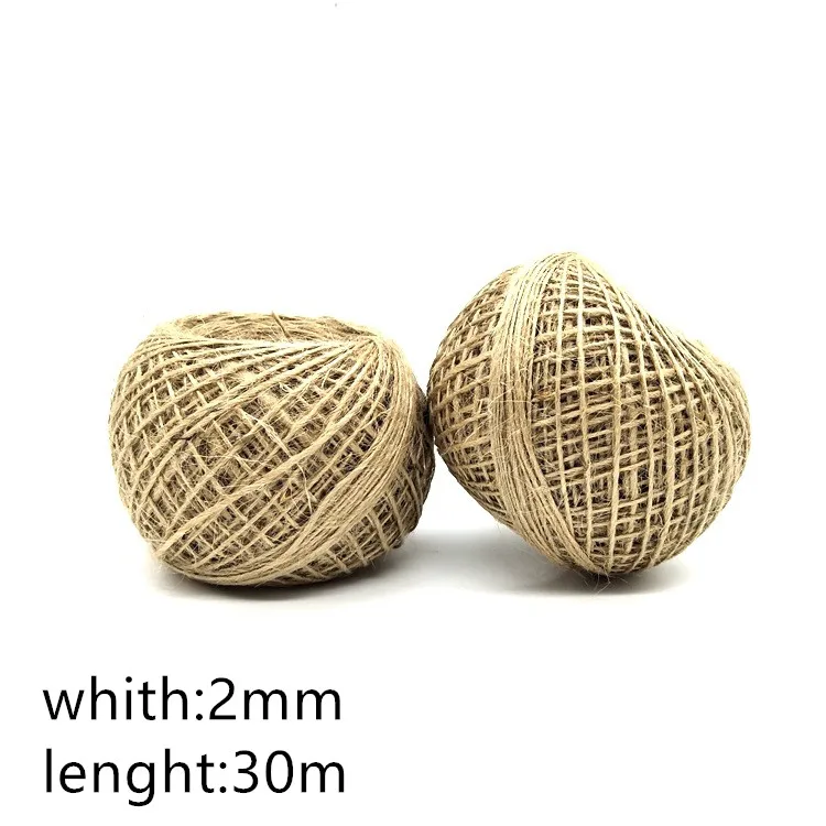 30m Rustic Tags Wrap Wedding Decoration Crafts Twisted Rope String Cord Events 