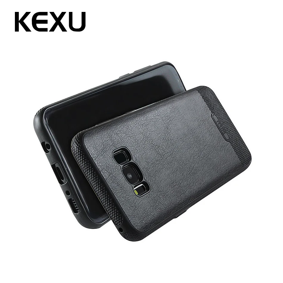 KEXU роскошные кожаные PU Мягкий чехол для samsung Galaxy S7 край S8 плюс крышка S6 s7 Coque