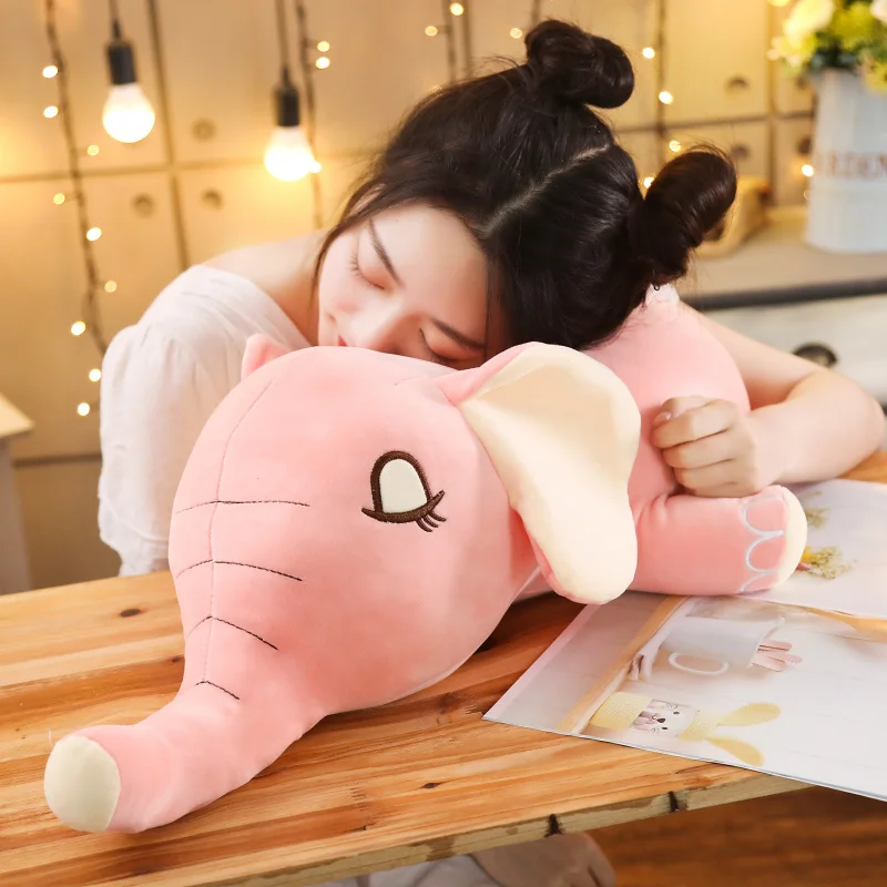 plush elephant pillow toy