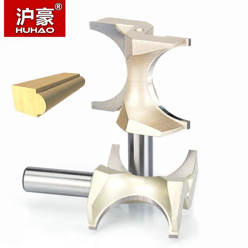 HUHAO 1pcs 1/2&quot Shank Half Round bit 2 flute endmill Router Bits for wood without bearing Woodworking Tool milling cutter|router bits wood|router