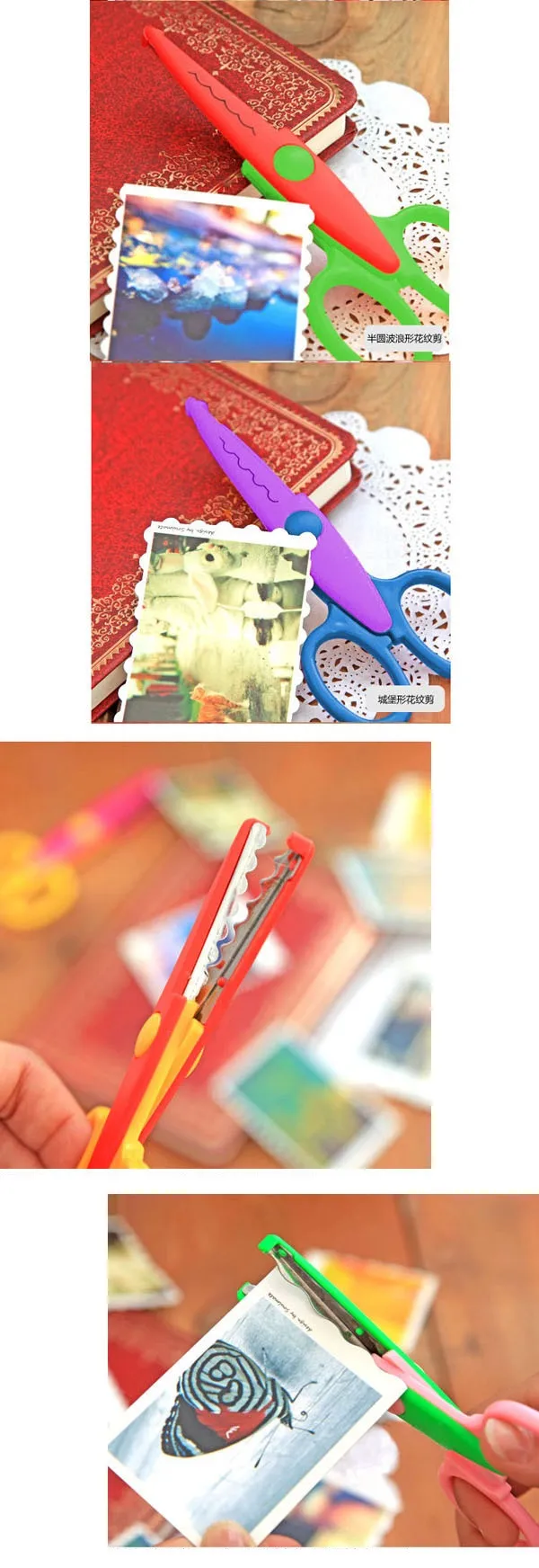 [4Y4A] 2 шт./лот/партия детские ножницы Laciness для DIY фотоальбома ручной работы, фотоальбом открытка Фотодневник декоративные ножницы Laciness