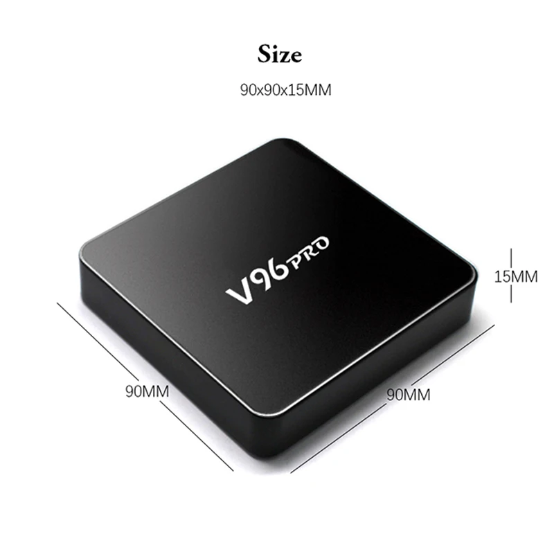 ТВ приставка V96Pro ОС Android 7 1 2 Гб 16 Smart TV Amlogic S905w четырехъядерный 64 разрядный BOX